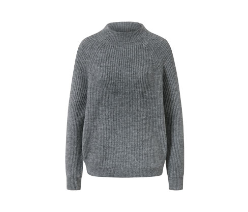 Sweter z dzianiny ze stójką Tchibo