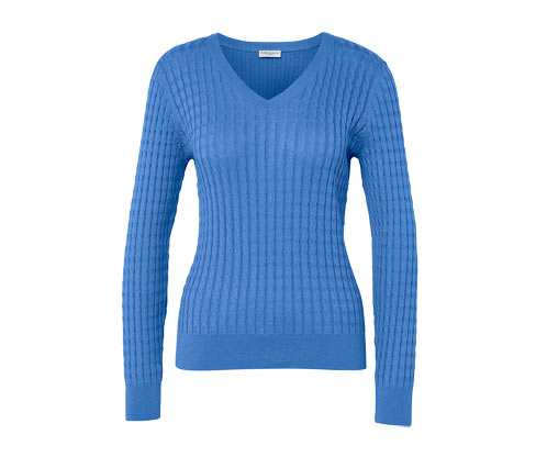 Sweter z warkoczowym wzorem Tchibo