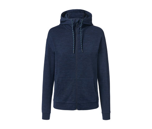 Bluza z kapturem z wełną merynosa Tchibo