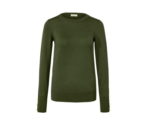 Sweter z delikatnej dzianiny z wełną merino Tchibo