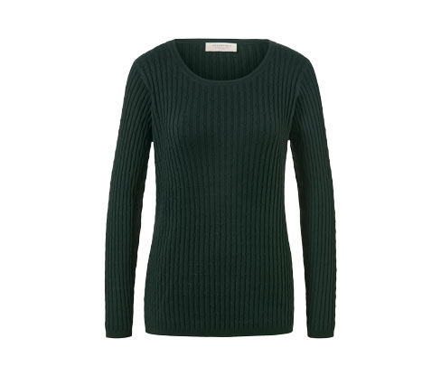 Sweter z dzianiny z wzorem warkoczowym Tchibo