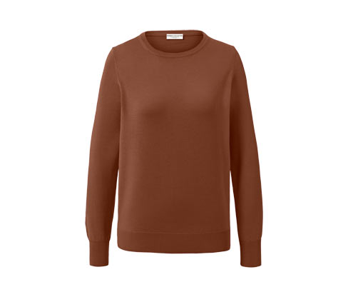 Sweter z cienkiej dzianiny z wełny merino Tchibo