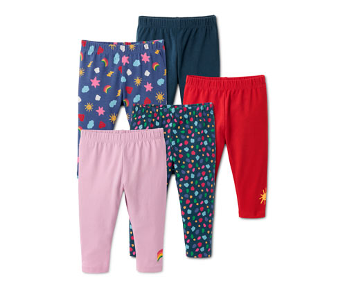 Legginsy dżersejowe z bawełny ekologicznej Tchibo