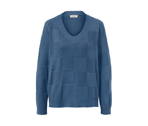 Sweter z kraciastą fakturą Tchibo