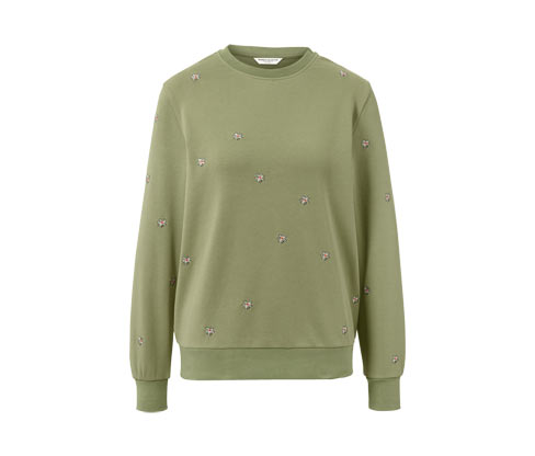 Bluza dresowa z haftowanymi aplikacjami Tchibo
