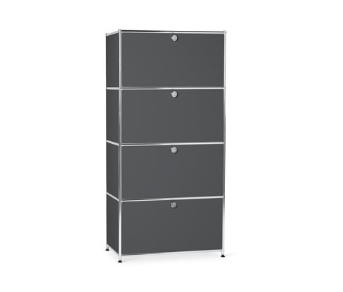 Metalowa szafka typu highboard »CN3« z 4 komorami z klapami Tchibo