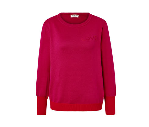 Sweter z napisem Tchibo