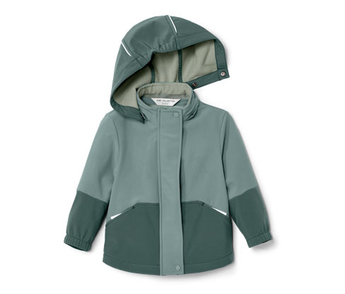 Dziecięca kurtka softshell zmieniająca kolor pod wpływem deszczu Tchibo