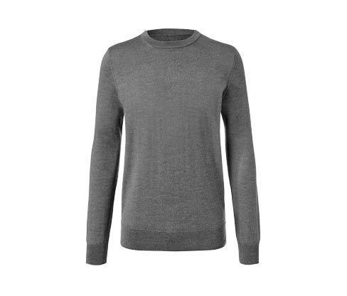 Sweter z wełny merino z okrągłym wycięciem pod szyją Tchibo