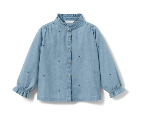 Bluzka dziecięca z tkaniny chambray Tchibo