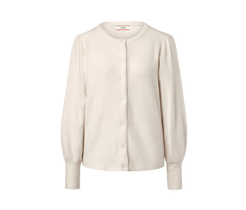 Sweter z delikatnej dzianiny z bufiastymi rękawami Tchibo