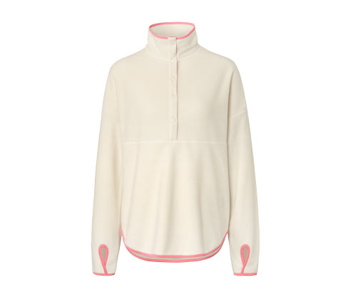 Bluza z polaru z plisą z guzikami Tchibo