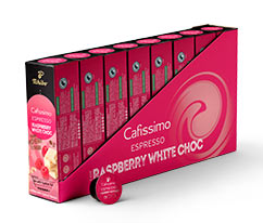 Flavoured Espresso – Raspberry White Choc – 80 kapsułek