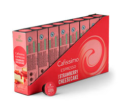 Cafissimo Flavoured Espresso – Strawberry Cheesecake 80 kapsułek