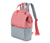 Bezpieczny plecak, różowo-szary