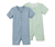 Krótkie piżamy, 2 sztuki, zielono-niebieskie