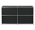 Szafka typy sideboard »CN3« z 4 klapami, czarna