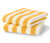 Wysokiej jakości ręczniki, 2 sztuki, żółto-białe w paski