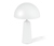 Lampa stołowa z kloszem w kształcie grzybka, biała