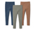 Legginsy trykotowe, 3 pary