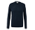 Sweter z wełny merino, granatowy - Granatowy