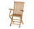 Krzesło składane z podłokietnikami »Lenja«