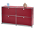Szafka typu sideboard CN3 z 4 klapami, czerwona