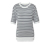 Sweter z delikatnej dzianiny w paski, navy