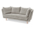 Sofa sztruksowa 2,5 miejscowa SCAPA, beżowa 