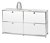 Szafka typy sideboard »CN3« z 4 klapami, biała