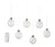 Bombki bożonarodzeniowe LED, 6 sztuk