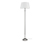 Lampa stojąca z kloszem z tkaniny
