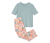 Piżama, spodnie z kwiatowym wzorem na całej powierzchni