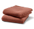 Ręczniki żakardowe wysokiej jakości, 2 sztuki, róż/rdzawa czerwień