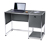 Metalowe biurko »CN3« z klapą, szare