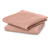 Ręczniki do rąk premium z piki o splocie waflowym, 2 sztuki, różowe