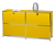 Metalowa szafka typu sideboard »CN3« z 4 klapami, żółta