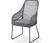 Krzesło z wysokim oparciem z plecionką tekstylną