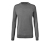 Sweter z wełny merino z okrągłym wycięciem pod szyją, szary - Szary nakrapiany