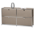 Metalowa szafka typu sideboard »CN3« z 4 klapami, szarobeżowa