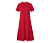 Sukienka dżersejowa z falbaną, czerwona