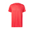 Męska koszulka sportowa z krótkim rękawem, czerwona koralowa