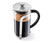 Zaparzacz tłokowy french press 800 ml, srebrny