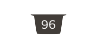 Kapselicon mit einer 96 als Inschrift
